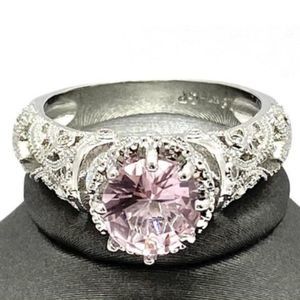1.87 CTW Pink and White Sapphire Ring
